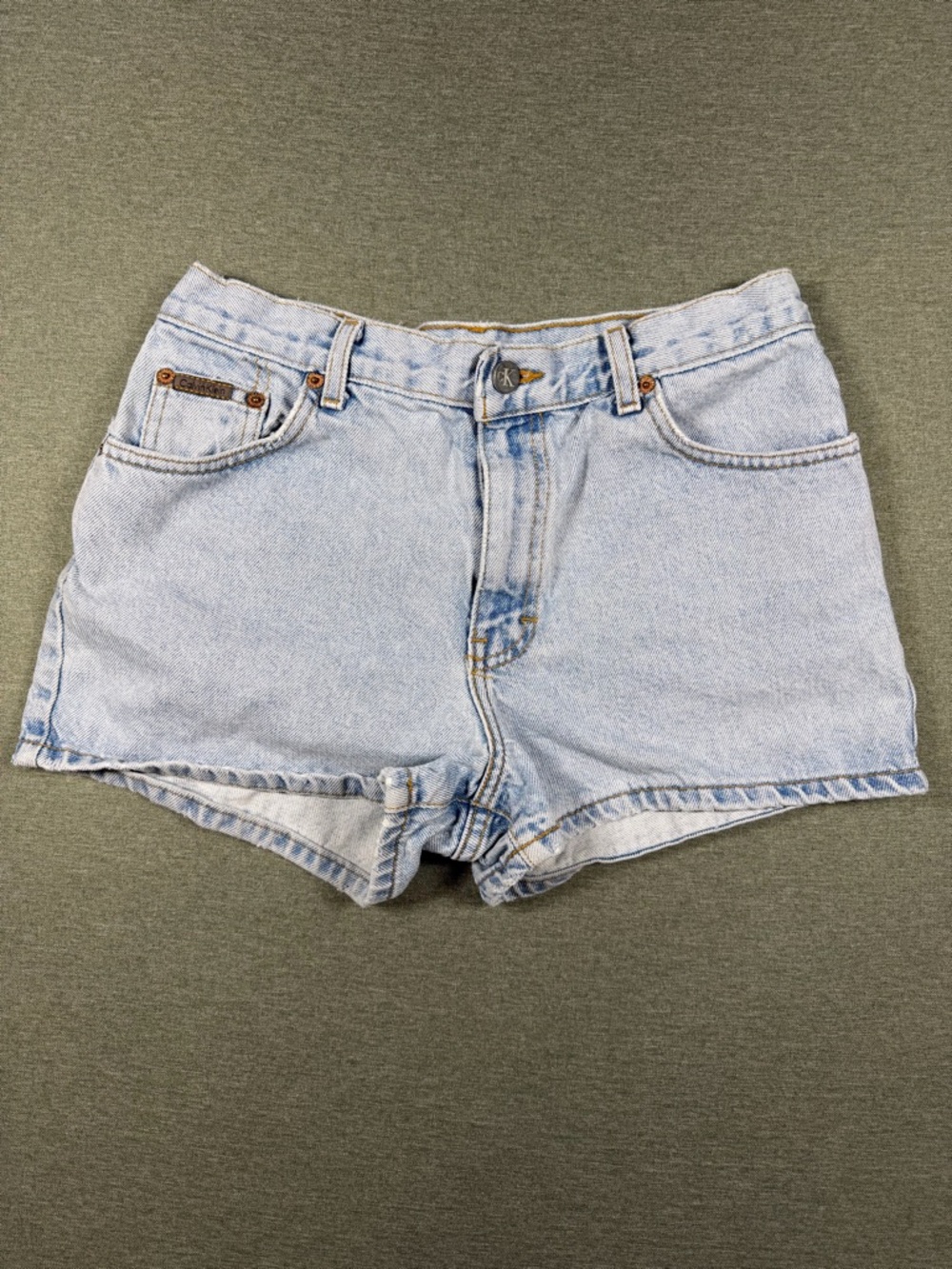 Calvin Klein Light Blue Denim Jean Shorts